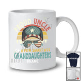 Personalized Custom Name Uncle Of Smartass Granddaughters; Proud Father's Day Vintage Retro T-Shirt