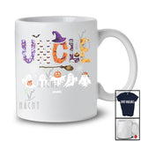 Personalized Custom Name Uncle; Spooky Halloween Boo Ghost Witch Uncle; Family Group T-Shirt