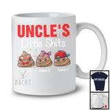 Personalized Custom Name Uncle's Little Sh*ts, Humorous Father's Day Poops, Family Group T-Shirt