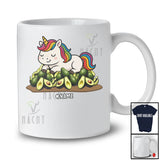 Personalized Custom Name Unicorn on Avocados; Adorable Unicorn Vegan Fruit Lover T-Shirt