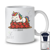 Personalized Custom Name Unicorn on Strawberries; Adorable Unicorn Vegan Fruit Lover T-Shirt