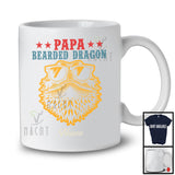 Personalized Custom Name Vintage Bearded Dragon Papa, Amazing Father's Day Animal, Family T-Shirt
