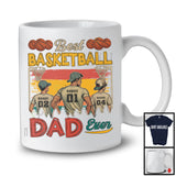 Personalized Custom Name Vintage Best Basketball Dad Ever, Joyful Father's Day Sport Player T-Shirt