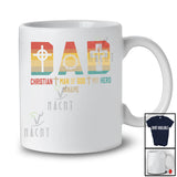 Personalized Custom Name Vintage Dad Man Of God; Joyful Father's Day Custom Name Family T-Shirt