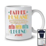 Personalized Custom Name Vintage Father Husband Photographer, Happy Father's Day Family T-Shirt