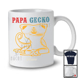 Personalized Custom Name Vintage Gecko Papa, Amazing Father's Day Gecko Sunglasses, Family T-Shirt