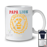 Personalized Custom Name Vintage Lion Papa, Amazing Father's Day Lion Sunglasses, Family T-Shirt