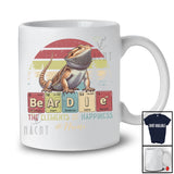 Personalized Custom Name Vintage Retro Beardie; Lovely Periodic Table Chemistry Bearded Dragon T-Shirt