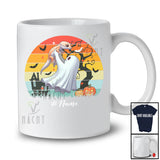 Personalized Custom Name Vintage Retro Boo Hugging Gecko; Lovely Halloween Animal Lover T-Shirt