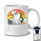 Personalized Custom Name Vintage Retro Boo Hugging Guinea Pig; Lovely Halloween Animal Lover T-Shirt