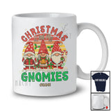 Personalized Custom Name Vintage Retro Christmas With My Gnomies; Joyful X-mas Fall 3 Gnomes T-Shirt