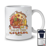 Personalized Custom Name Vintage Retro Family Thanksgiving 2024 Thankful; Lovely Turkey Pumpkin T-Shirt