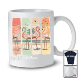 Personalized Custom Name Vintage Retro Flamingo; Joyful Summer Vacation Hawaiian Friends Family T-Shirt