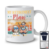 Personalized Custom Name Vintage Retro My Retirement Plan, Happy Father's Day Shih Tzu T-Shirt