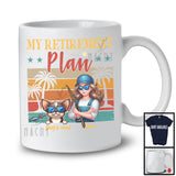 Personalized Custom Name Vintage Retro My Retirement Plan, Happy Mother's Day Chihuahua T-Shirt