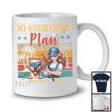Personalized Custom Name Vintage Retro Retirement Plan, Mother's Day Labrador Retriever T-Shirt