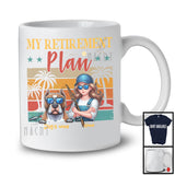 Personalized Custom Name Vintage Retro My Retirement Plan, Happy Mother's Day Pit Bull T-Shirt