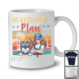 Personalized Custom Name Vintage Retro My Retirement Plan, Happy Mother's Day Schnauzer T-Shirt