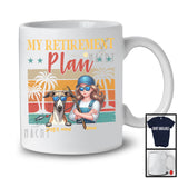 Personalized Custom Name Vintage Retro My Retirement Plan, Happy Mother's Day Whippet T-Shirt