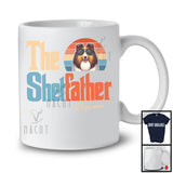 Personalized Custom Name Vintage Shetfather, Lovely Father's Day Shetland Sheepdog, Family T-Shirt