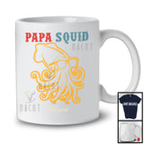 Personalized Custom Name Vintage Squid Papa, Amazing Father's Day Squid Sunglasses, Family T-Shirt