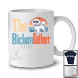 Personalized Custom Name Vintage The Bichonfather, Lovely Father's Day Bichon Frise, Family T-Shirt