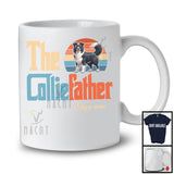 Personalized Custom Name Vintage The Colliefather, Lovely Father's Day Border Collie, Family T-Shirt