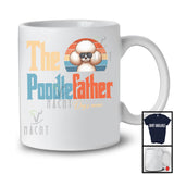 Personalized Custom Name Vintage The Poodlefather, Lovely Father's Day Poodle, Family T-Shirt