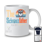 Personalized Custom Name Vintage The Schnauzfather, Lovely Father's Day Schnauzer, Family T-Shirt