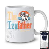 Personalized Custom Name Vintage The Tzufather, Lovely Father's Day Shih Tzu, Family T-Shirt