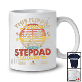 Personalized Custom Name Vintage This Flippin Stepdad Belongs, Happy Father's Day Grilling BBQ, Family T-Shirt