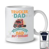 Personalized Custom Name Vintage Trucker Dad cooler; Amazing Father's Day Truck Driver T-Shirt