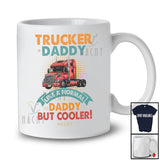Personalized Custom Name Vintage Trucker Daddy cooler; Amazing Father's Day Truck Driver T-Shirt