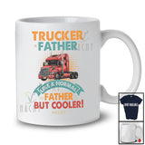 Personalized Custom Name Vintage Trucker Father cooler; Amazing Father's Day Truck Driver T-Shirt