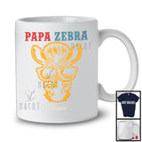 Personalized Custom Name Vintage Zebra Papa, Amazing Father's Day Zebra Sunglasses, Family T-Shirt