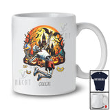 Personalized Custom Name Volleyball Skeleton Player; Horror Halloween Moon Sport Playing Team T-Shirt