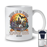 Personalized Custom Name Wake Me Up When Summer Ends; Humorous Halloween Coming Moon Skull T-Shirt