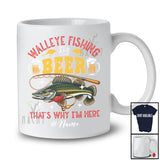 Personalized Custom Name Walleye Fishing And Beer; Humorous Drinking Fishing; Fisherman Drunker T-Shirt