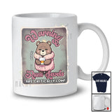 Personalized Custom Name Warning Rum Levels; Lovely Bear Drinking; Girls Women Drunker T-Shirt