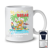 Personalized Custom Name We Are On A Break Lunch Lady; Lovely Summer Vacation Spoon Beach T-Shirt