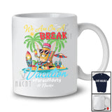 Personalized Custom Name We Are On A Break Para; Lovely Summer Vacation Pencil Beach T-Shirt