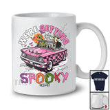 Personalized Custom Name We're Getting Spooky; Scary Halloween Zombie Mummy Cow On Car T-Shirt