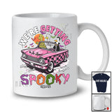 Personalized Custom Name We're Getting Spooky; Scary Halloween Zombie Mummy Goose On Car T-Shirt