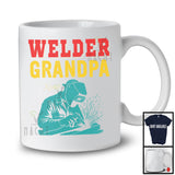 Personalized Custom Name Welder Grandpa, Amazing Father's Day Vintage, Family Group T-Shirt