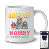 Personalized Custom Name What An Amazing Mommy Looks Like, Lovely Mother's Day 1 Son 2 Daughter Family T-Shirt