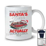 Personalized Custom Name What Santa's Sleigh Actually Looks Like; Joyful Christmas Snow Pontoon T-Shirt