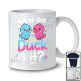 Personalized Custom Name What The Duck Is It; Adorable Pregnancy Gender Reveal Birds; Family T-Shirt