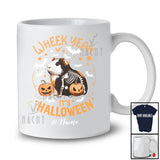 Personalized Custom Name Wheek Yeah It's Halloween; Scary Skeleton Guinea Pig Cosplay; Animal Lover T-Shirt