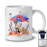 Personalized Custom Name Whippet Relax Wait For 4th of July; Lovely US Flag Patriotic T-Shirt