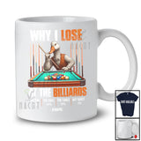 Personalized Custom Name Why I Lose At Billiards; Humorous Goose Player Billiard Reason Lose T-Shirt